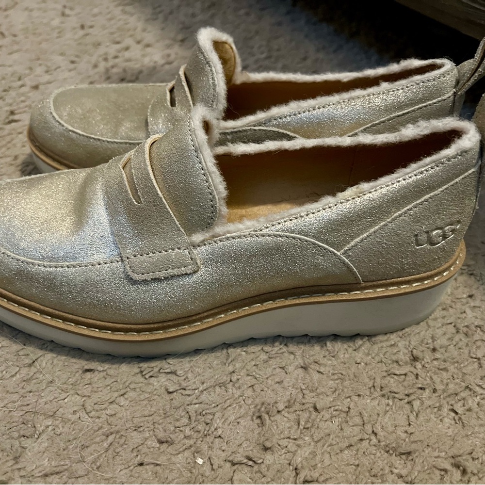 Ugg shoes women size 6.5. Gold